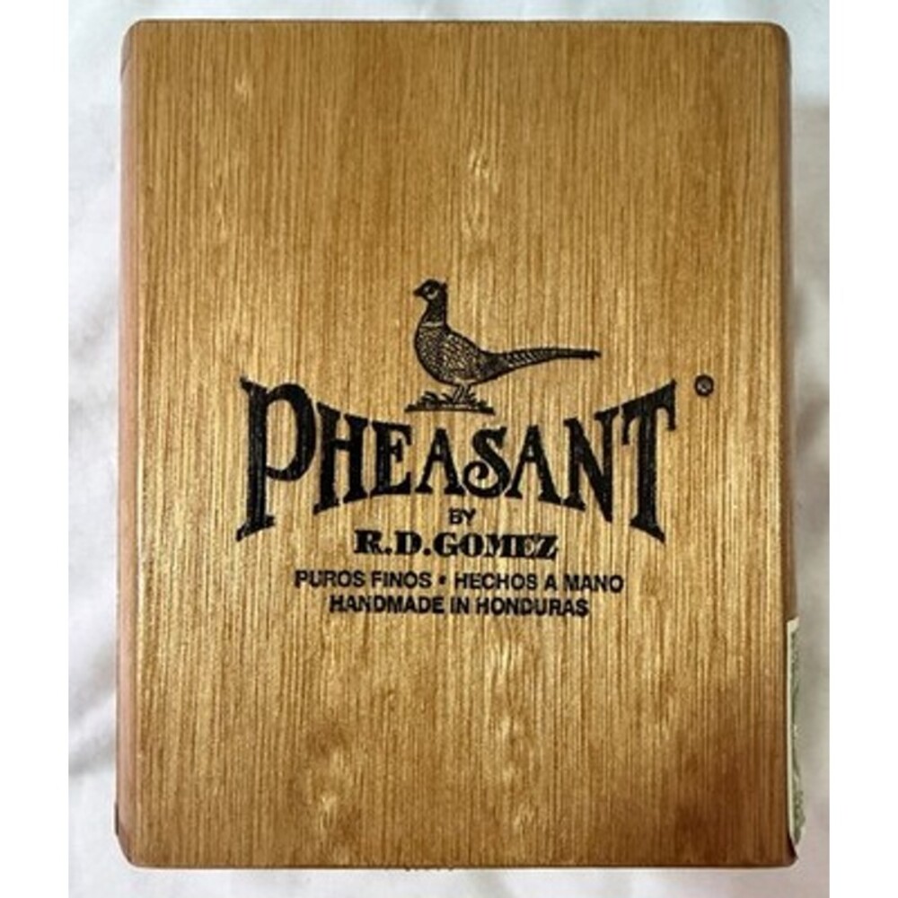 Pheasant by R.D.Gomez Wooden Cigar Box Fits 25 Handmade Honduras 7x7"